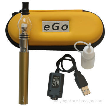 Newest eGo e-cigarette with glass atomizer carry zipper case